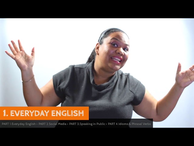 "Everyday English" - FREE ENGLISH LESSON n.1 of 4