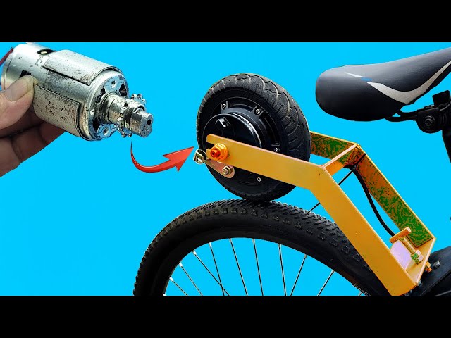 Neither NASA nor CHINESES have thought of this before! Turn a bicycle into a simple electric bicycle