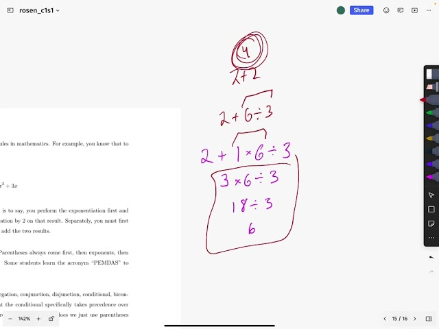 Discrete Math - 0008 - C1S1 Precedence Rules