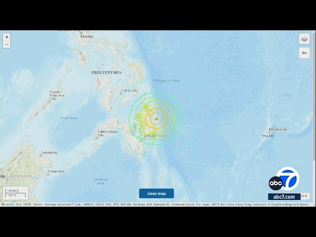 7.6-magnitude earthquake strikes off the Philippines; tsunami warning issued