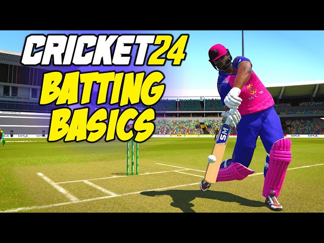 Cricket 24 Batting Basics Pro Controls and Arcade Controls