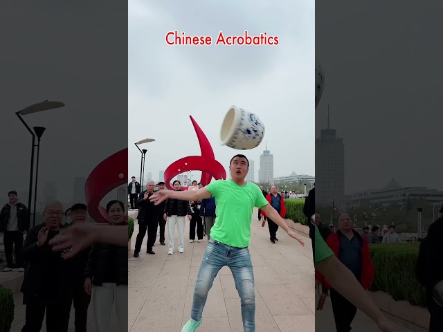 Average Chinese play bucket acrobatics on street. #technique #acrobatics #skills #streetstyle