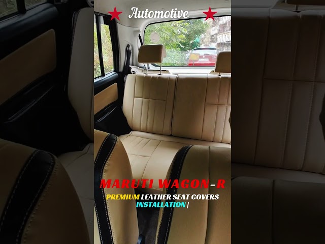 "Maruti Wagon-R Transformation: Premium Leather Seat Covers Installation | Orchis Seat Covers"👌#car