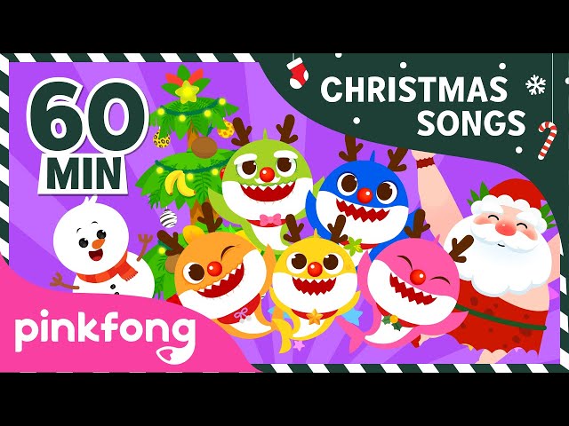 Christmas Sharks and more | Best Christmas Songs | +Compilation | Pinkfong Songs for Children