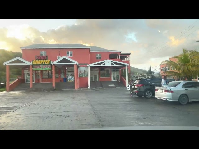 Driving valley road Antigua and Barbuda 20 March 2022