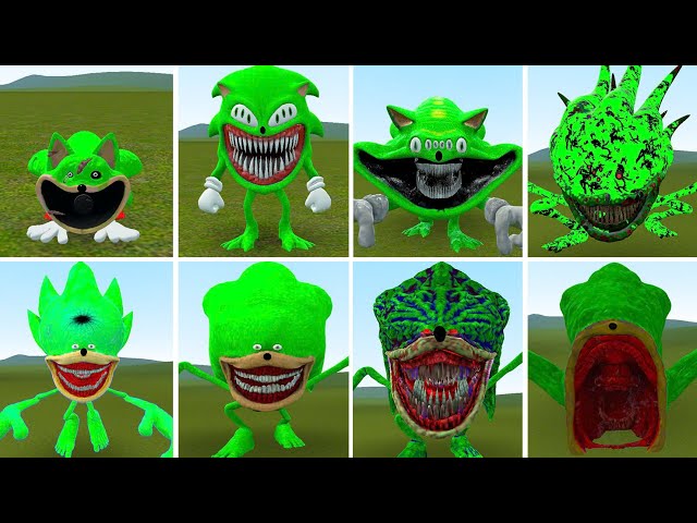 EVOLUTION OF ALL NEW GREEN SONIC SMILING CRITTERS POPPY PLAYTIME CHAPTER 3 In Garry's Mod!