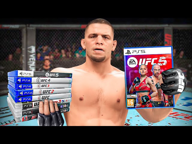 Nate Diaz in Every UFC Game! (MAX DIFFICULTY)