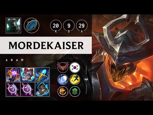 Mordekaiser ARAM: Quadra Kill, Rampage - KR Grandmaster Patch 14.22