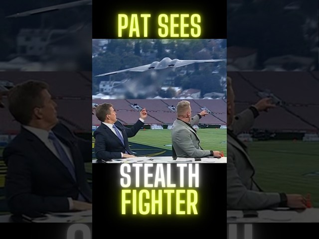 On Gameday Pat McAfee Crazy Stealth Bomber Flyover! #shorts