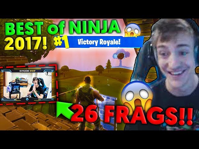 BEST of NINJA 2017 in FORTNITE BATTLE ROYALE 🔫 (TOP Funny Epic & WTF Clips Highlights Compilation)