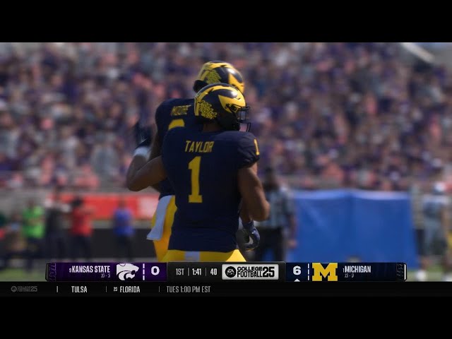 EA SPORTS College Football 25-Quarterback Antonie Banks Michigan vs Oregon playoff game!