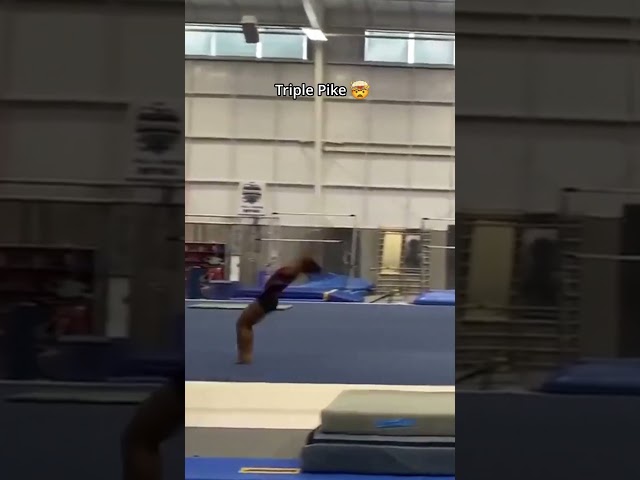 Do you think she could land this on the Floor?🤔 #gymnastics #simonebiles #tumbling