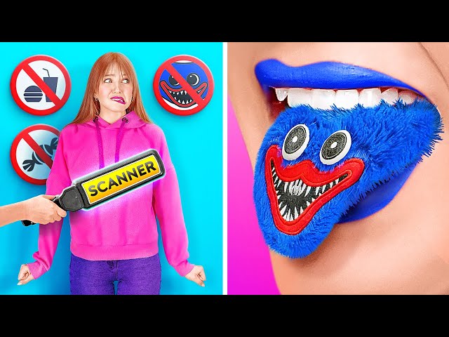 HOW TO SNEAK ANYTHING ANYWHERE || Fun Sneak Food, Makeup, Pets And Phone Hacks by 123 GO! SERIES