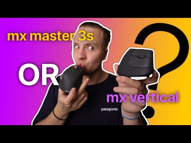 What’s the best mouse for long desk work hours? // Logitech mx vertical vs mx master 3