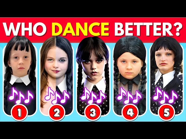 Who Dances Better? Wednesday Dance Edition 🖤💃 Salish Matter, Diana, Like Nastya, Skibidi, Elsa