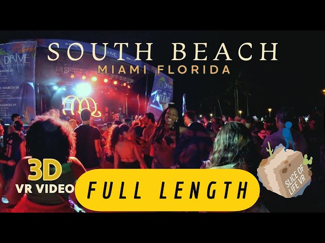 (1/1) 8k 3D Miami Florida Virtual Travel VR Experience: South Beach Spring Break - with Fox News