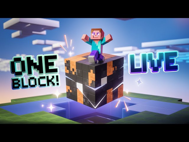 Minecraft One Block LIVE MOBILE Streaming| Support