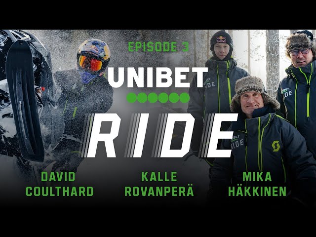 UNIBET RIDE #3: Snow Mobiles with Kalle Rovanperä, Mika Häkkinen and David Coulthard