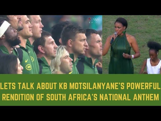 Did you watch KB Motsilanyane’s powerful rendition of South Africa’s national anthem ?