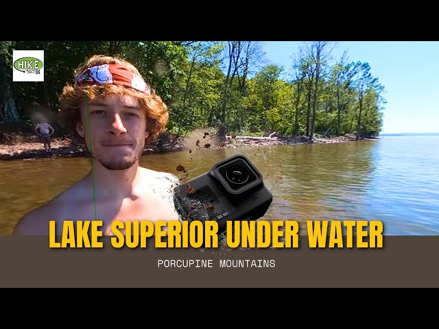 Porcupine Mountains - Lake Superior Under Water (360 Video, VR)