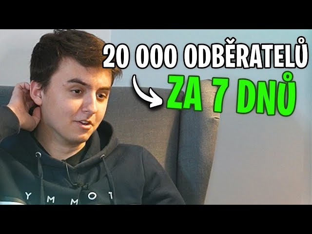 Vítek Vencl: Přibylo mi 20 000 Odběratelů za Týden