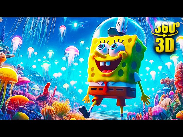 SpongeBob and Patrick on an 360º VR Adventure in the Jellyfish Fields