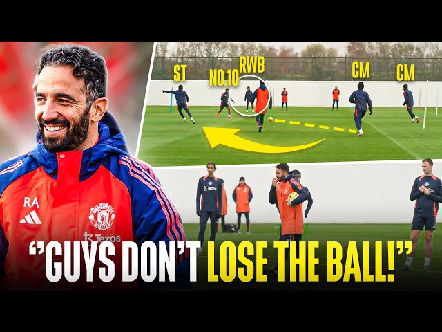 Inside Amorim’s First Man Utd Training Session: 3-4-3 System, Drills & More