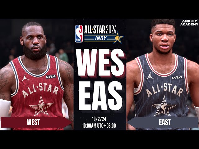 2024 NBA ALL-STAR GAME | WEST vs EAST | FULL GAME SIMULATION | NBA 2K24 ULTRA REALISTIC GRAPHICS