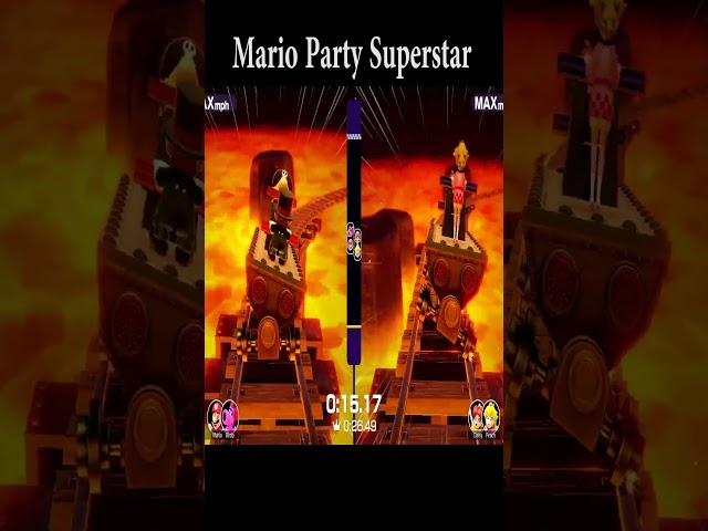 Mario Party Superstars - Mario Black Tuxedo Vs Bowser JR Vs Daisy Swimwear Vs Happi Peach