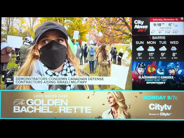 CityNews | Pro-Palestine Arms Embargo Now Rally | Canadian F-35 Fighter Jet Component Manufacturers