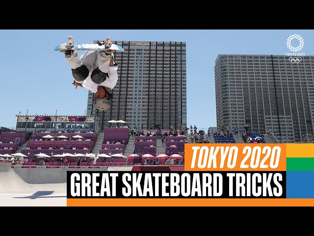 Incredible 🛹 skateboard tricks at #Tokyo2020