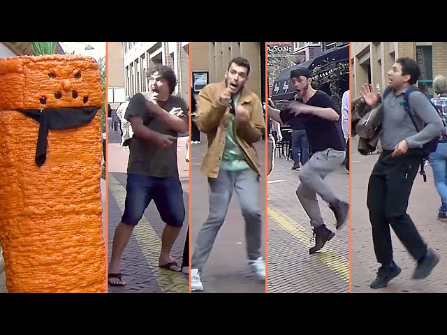 Best Male Reactions !! Angry Carrot Prank !!