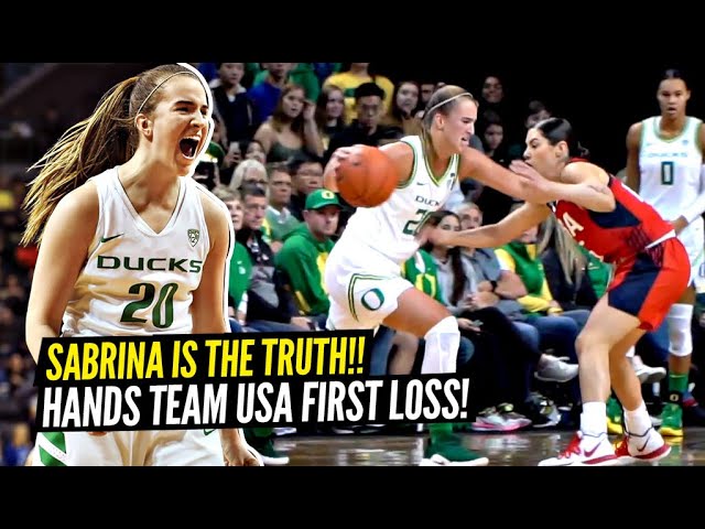 The BEST College Hooper Hands Team USA FIRST LOSS SINCE 1999!! Sabrina Ionescu Drops 33 On Team USA!