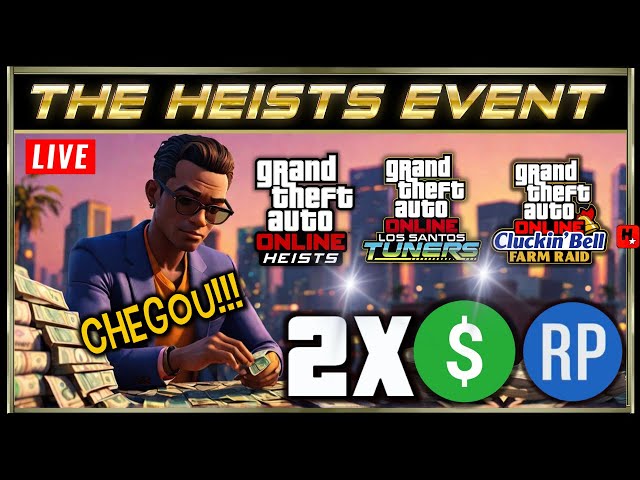 GTA Online Atualização 21/11/2024:  2X Dinheiro Heists GTA Online, 2X$ Contratos, 1.5X$ Cluckin Bell