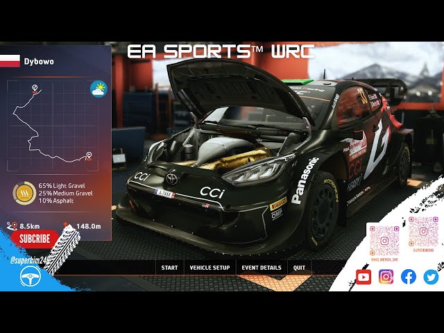 EA SPORTS™ WRC Toyota GR Yaris Rally1 HYBRID '24  Dybowo 80th Rally Poland