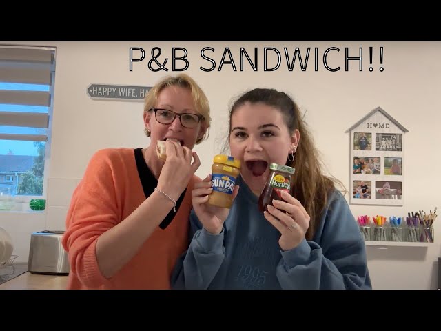 British Mom tries Peanut Butter Jelly Sandwiches for the first time!