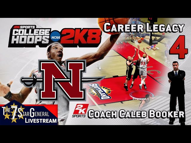 Caleb Booker Career Legacy | College Basketball 2K8 | Livestream 4