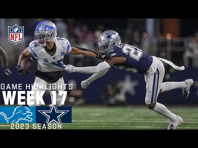 Detroit Lions vs. Dallas Cowboys | 2023 Week 17 Game Highlights