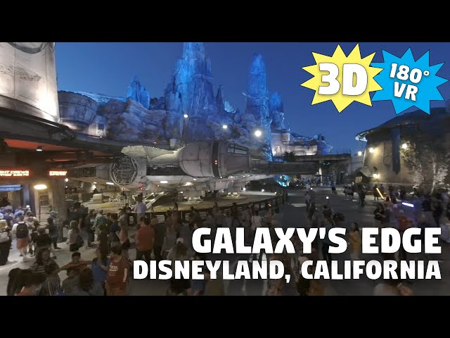 [3D VR] Disneyland - Star Wars Galaxy's Edge - Chill at Millennium Falcon