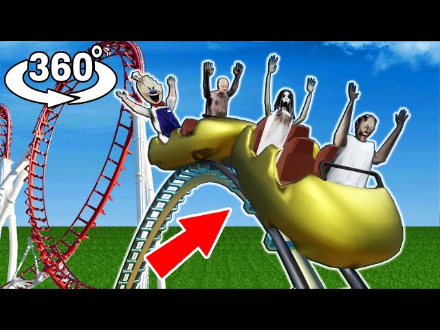 360 Video || Granny Team vs Roller Coaster - funny horror animation parody (p.50)