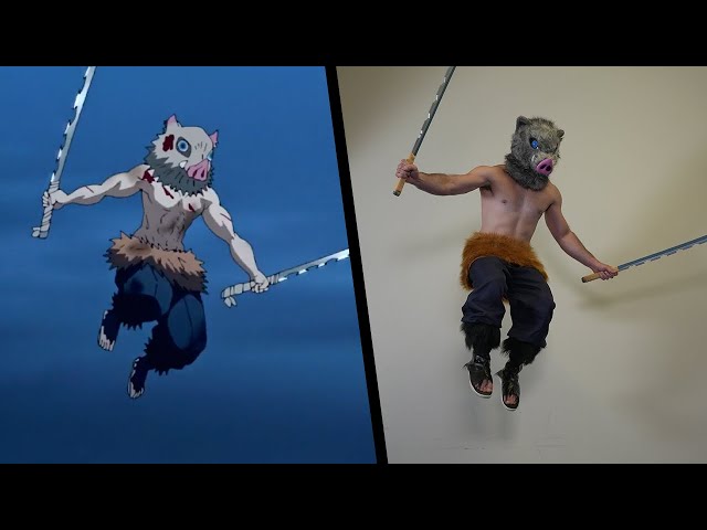 Stunts From Demon Slayer In Real Life (Kimetsu No Yaiba Season 2)