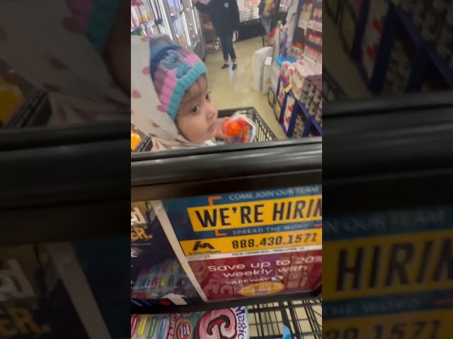 I finally found you guys! Hey! #bossbaby #funny #momlife #family #hello #groceryshopping #happy