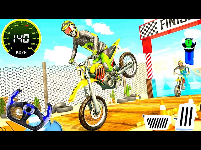 Super Crazy Bike Stunt Simulator - Bike Racing Master GT Mega Ramp Game : Android gameplay #1