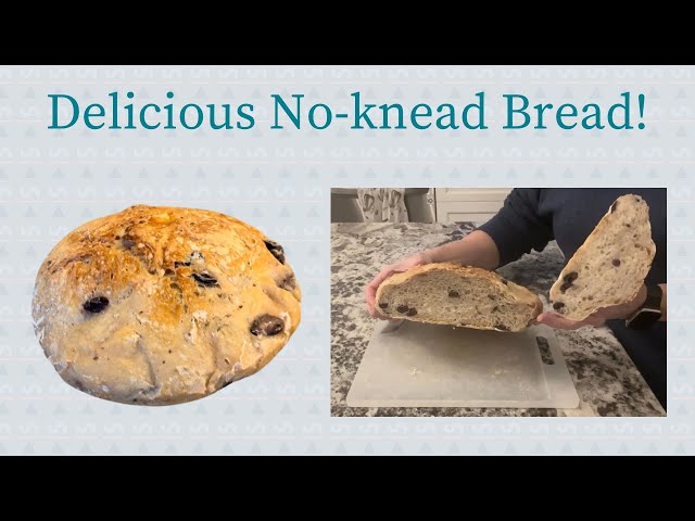 Easy Overnight No-knead Olive Rosemary Bread