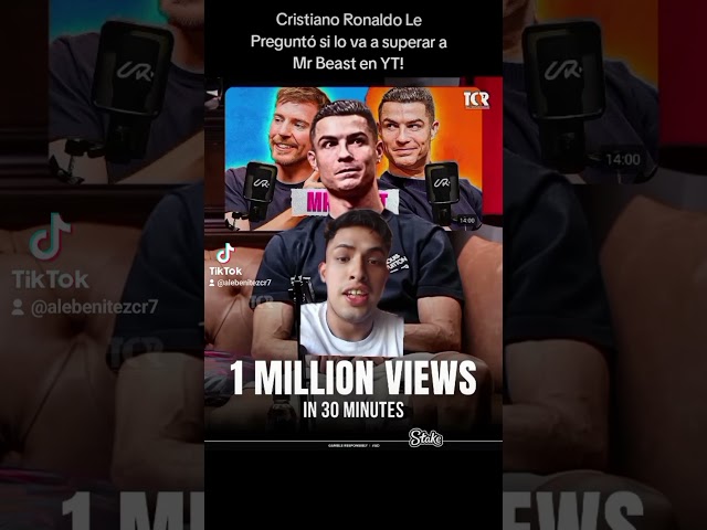 Cristiano Ronaldo Le Preguntó a Mr Beast SI Lo a Superar En YouTube  y Respondió Esto! #shorts