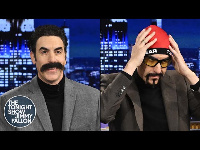 Sacha Baron Cohen Moderates a Debate Between Trump and Harris as Borat and Ali G | The Tonight Show