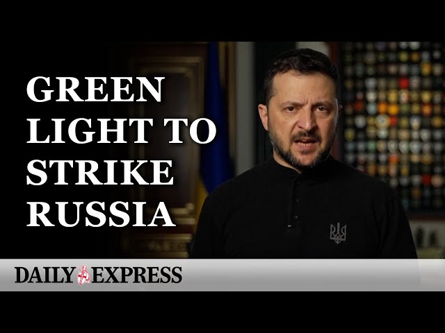 Ukraine war: Zelensky on US decision to allow strikes into Russia