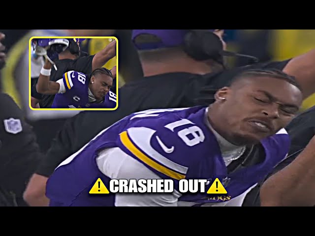 Justin Jefferson gets PISSED OFF at Vikings Mistakes & SLAMS HELMET | Vikings vs Rams