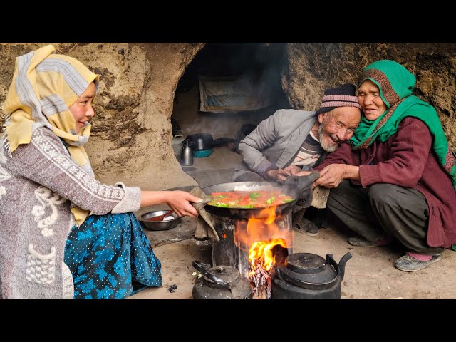 Old Lovers Special Day in a Cave | Love Story in Afghanistan Village