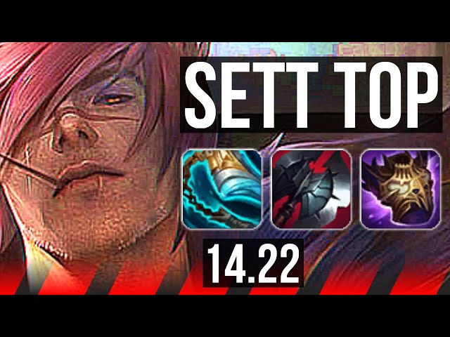 SETT vs GANGPLANK (TOP) | 500+ games | NA Master | 14.22